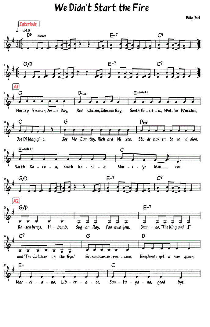 Sheet Music